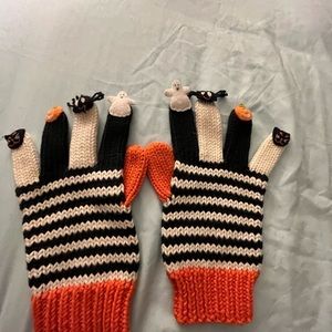 Rare vintage Hanna Andersson Halloween finger puppet gloves